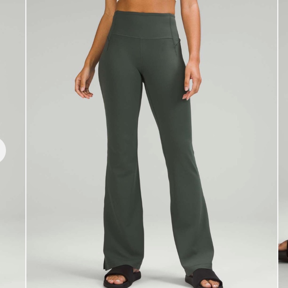 lululemon athletica Olive Green Bootcut Flare Pants